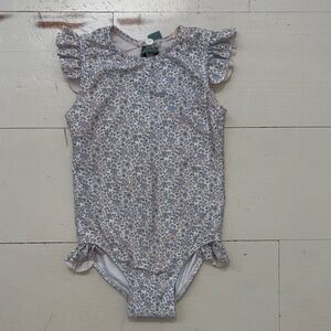 Girls Floral One-Piece Swimsuit